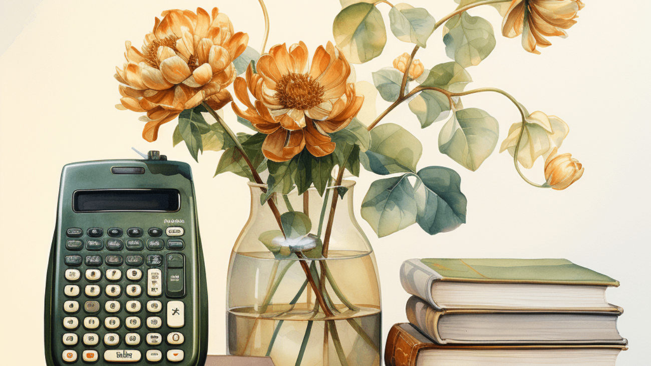 personainvest_Bokishmum_watercolor_flat_modern_calculator_Book__e2713a23-2c78-4573-9c1b-2b1c4807b8c1
